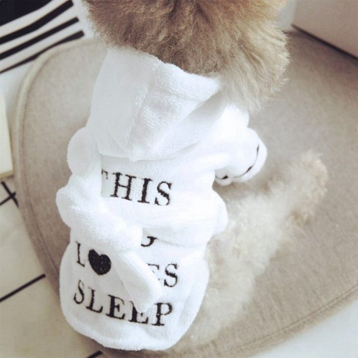 Pet Dog Pajamas Cat Dog Bathrob Sleeping Clothes Indoor Soft Pet Bath Super Absorbent Drying Towel Clothes For Puppy Dogs Cats