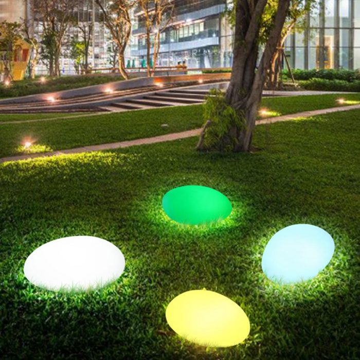 LED Garden Lights Stone Lamp Outdoor Eco-Friendly Buried Light LED Ball Light RGB Home Decor Poolside Party