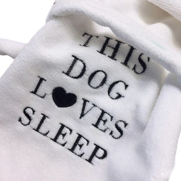 Pet Dog Pajamas Cat Dog Bathrob Sleeping Clothes Indoor Soft Pet Bath Super Absorbent Drying Towel Clothes For Puppy Dogs Cats