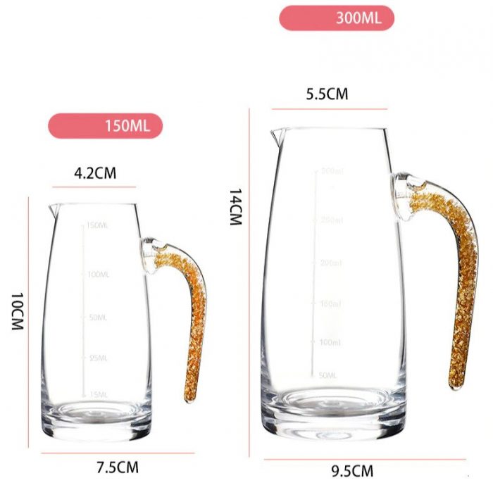 AngellWitch Fashion Handmade Custom Gifts Golden Shot Glass Dispenser for Spirit