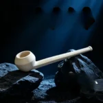 Handmade Faceted Bowl Clay Tobacco Pipe
