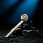 Handmade Faceted Bowl Clay Tobacco Pipe