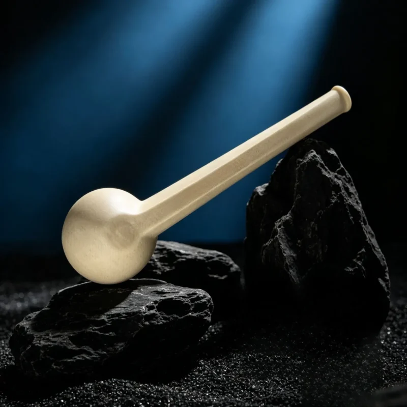Handmade Faceted Bowl Clay Tobacco Pipe