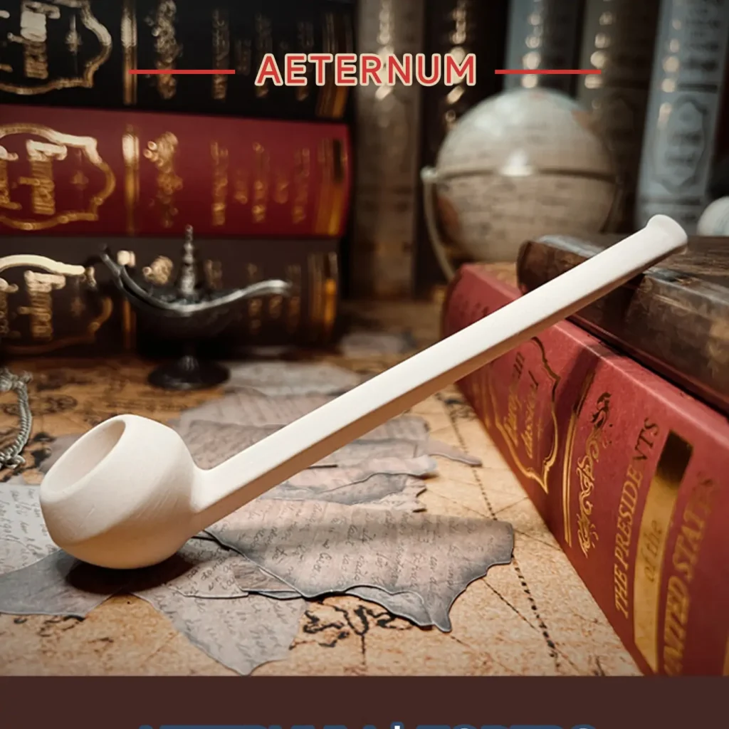 Handmade Faceted Bowl Clay Tobacco Pipe